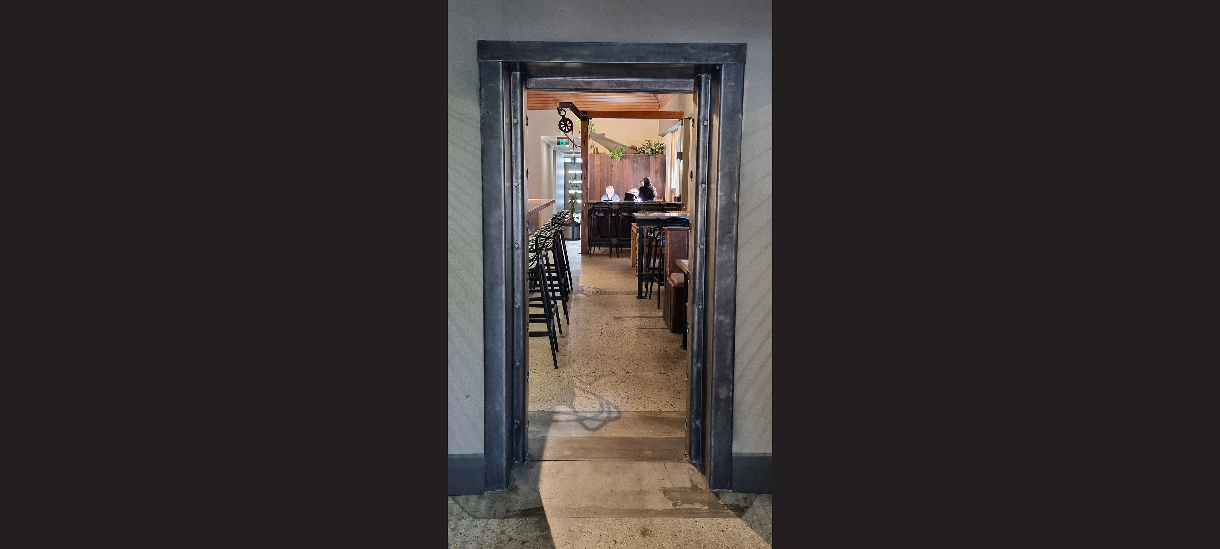 View from the real vault / wine cellar